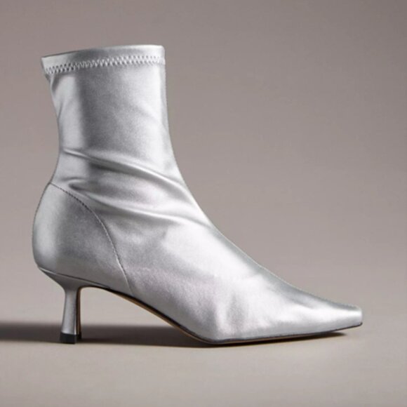 $180 ANTHROPOLOGIE Angel Alarcon Pointed Toe Kitten-Heel Boots US 5 -5.5M EU 36 - Picture 11 of 13